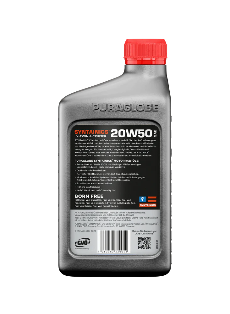 20W50 SYNTAINICS MCO ZERO UP® "V-Twin & Cruiser"