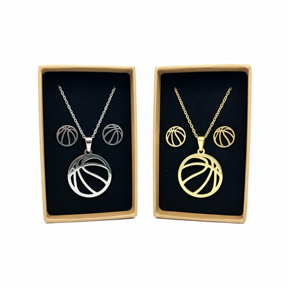 Set Kette und Ohrstecker