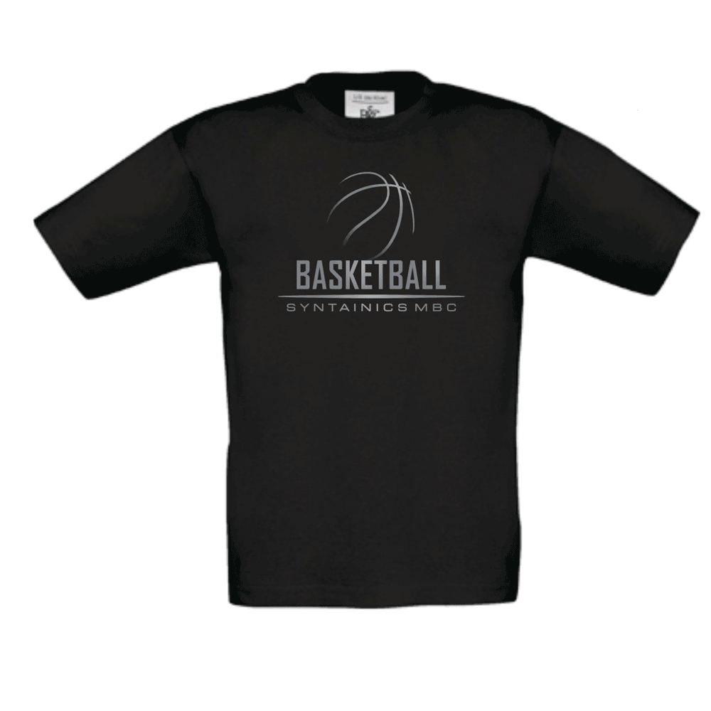 Junior T-Shirt schwarz SYNTAINICS Basketball